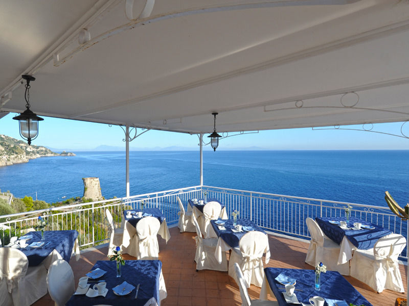 Hotel Torre Saracena Praiano Étterem fotó
